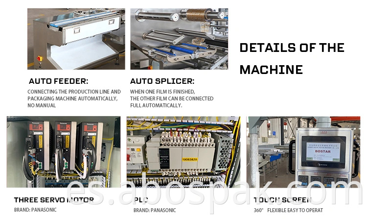 Máquinas de embalaje de fideos de bocadillos automáticos Máquina de embalaje Multipack Máx. Ancho de la película 1020mm